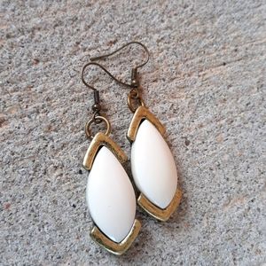 Bohemian/ Statement Earrings w/ Ivory Stone Detail by J.Monique